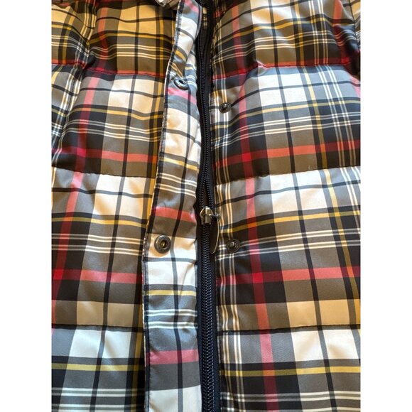 Eddie Bauer Puffer Vest EB700 Goose Down Women's M Plaid 700 Fill Power Jacket - Picture 11 of 13
